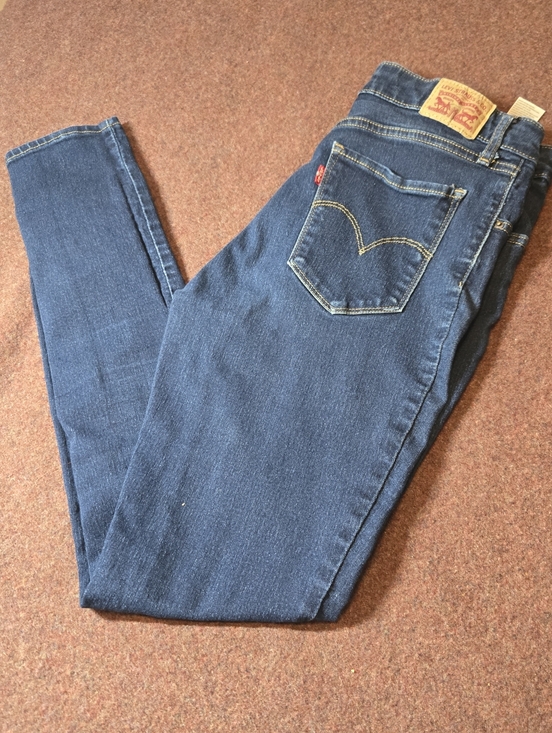 Levi's Denim - Levi's 721 31x31 Marked 31x32 But Shrink Skinny Jeans Dark Wash